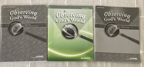 Lot abeka observing god s - observing, god's