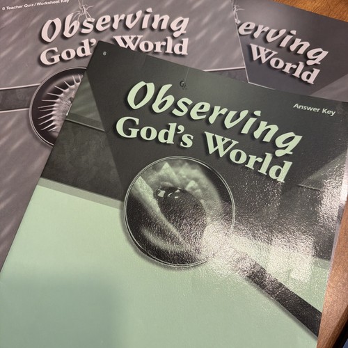 Lot abeka observing god - 3,